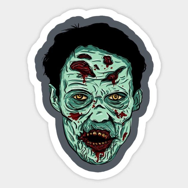 Zombie Sticker by tombst0ne